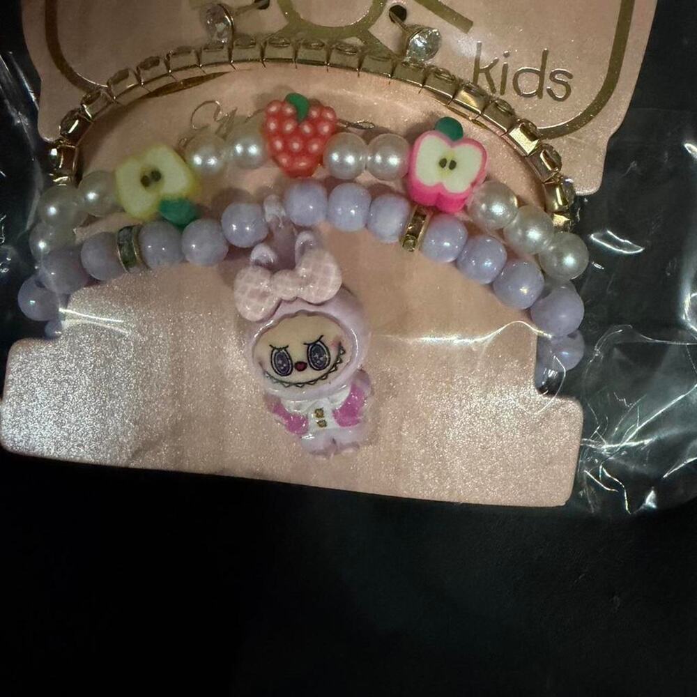 Pink purple creature bracelet